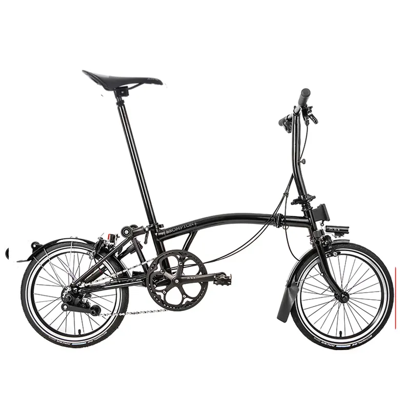 Brompton C-Line Explore Low Bar Black Edition Folding Bike 2022 Black